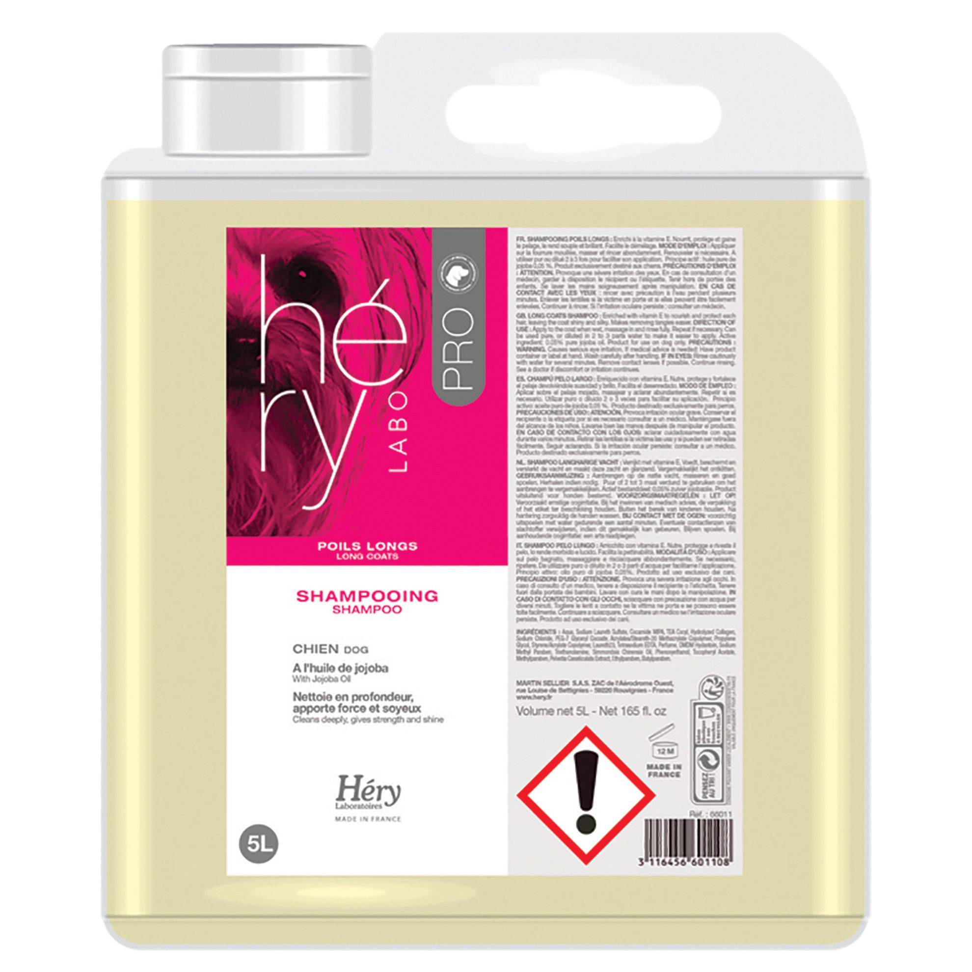 Laboratoires Hery - Shampoing poils longs Laboratoires Héry : 5L HERY