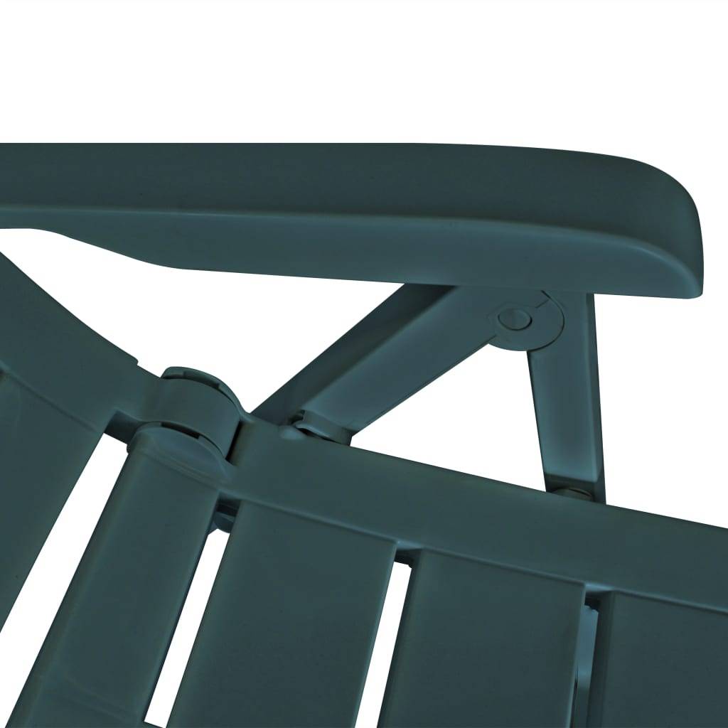 Vidaxl - Chaises pliantes inclinables, lot de 4, en plastique vert vidaXL 275069 - Imagen 4