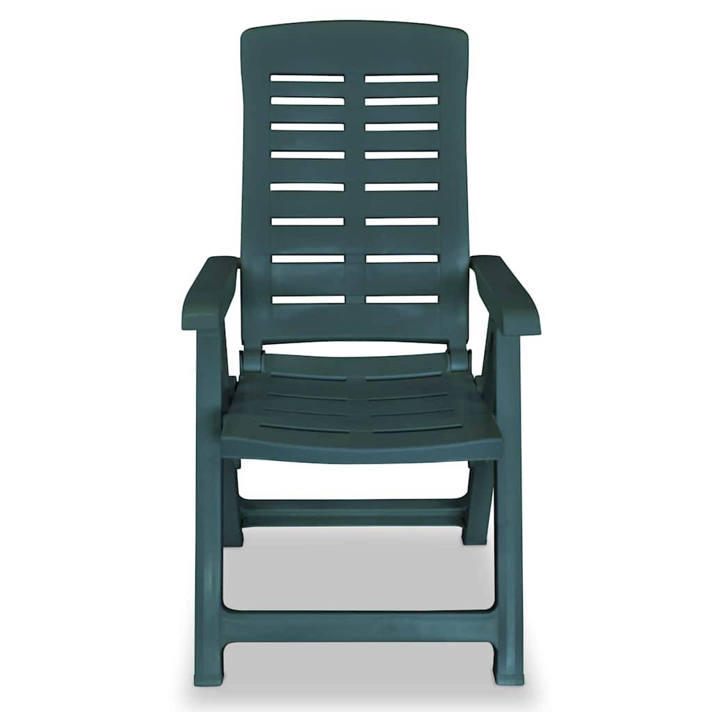 Vidaxl - Chaises pliantes inclinables, lot de 4, en plastique vert vidaXL 275069 - Imagen 5