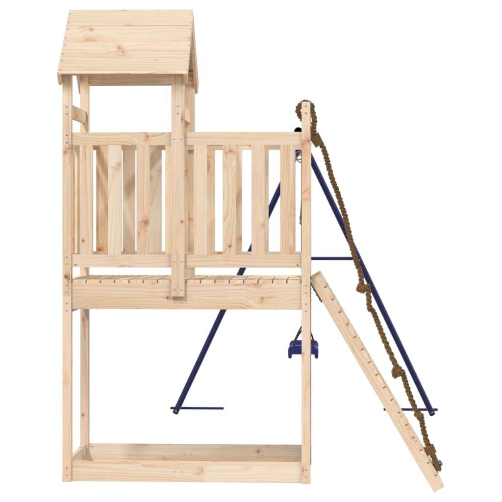Helloshop26 - Aire de jeux d'extérieur balançoires portiques robuste jeux jardin 243 x 186 x 214 cm bois de pin massif - Imagen 5