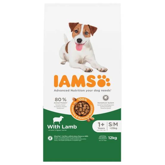 Iams Chien Adulte S/M Agneau 12 kg - Image 1