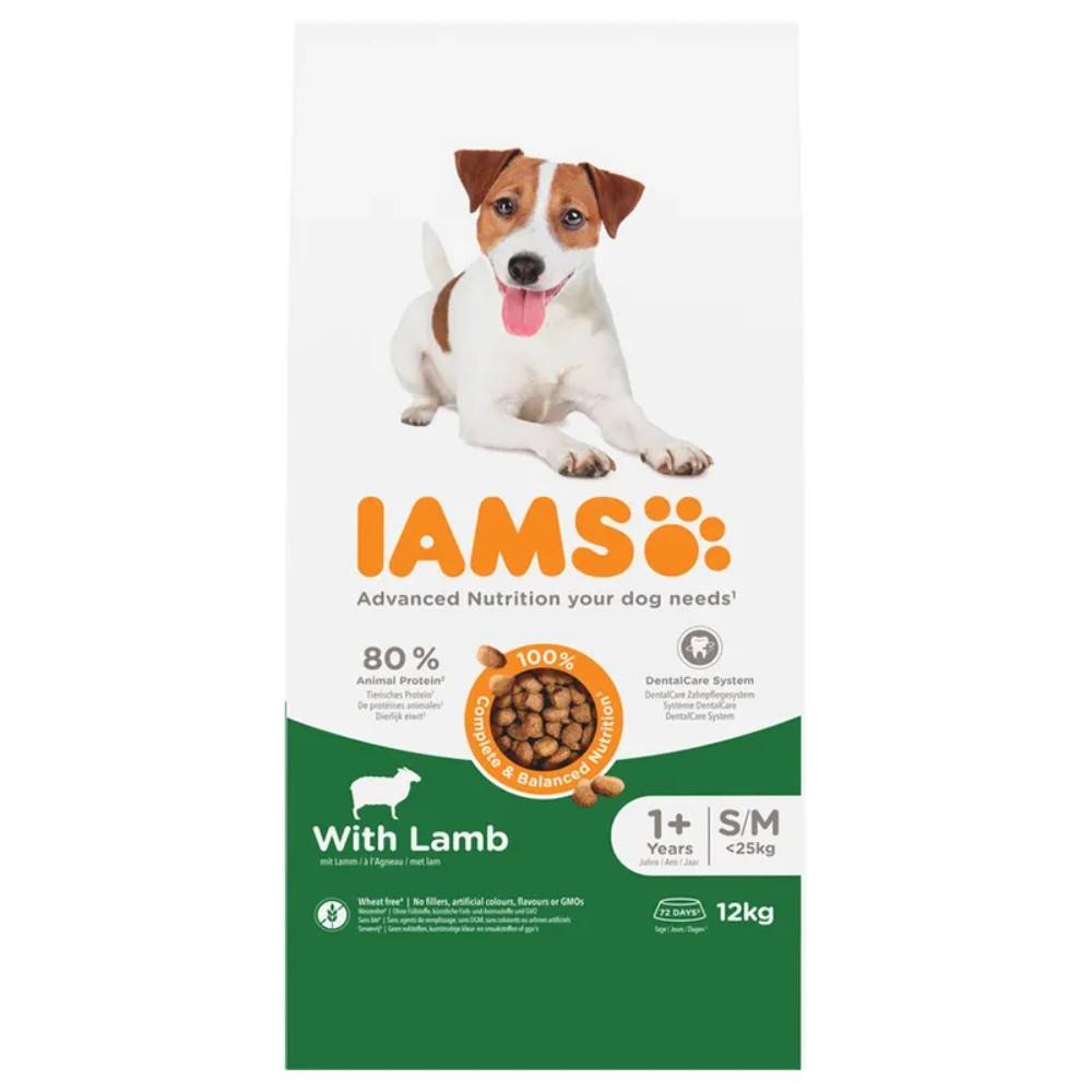 Iams Chien Adulte S/M Agneau 12 kg - Image 1