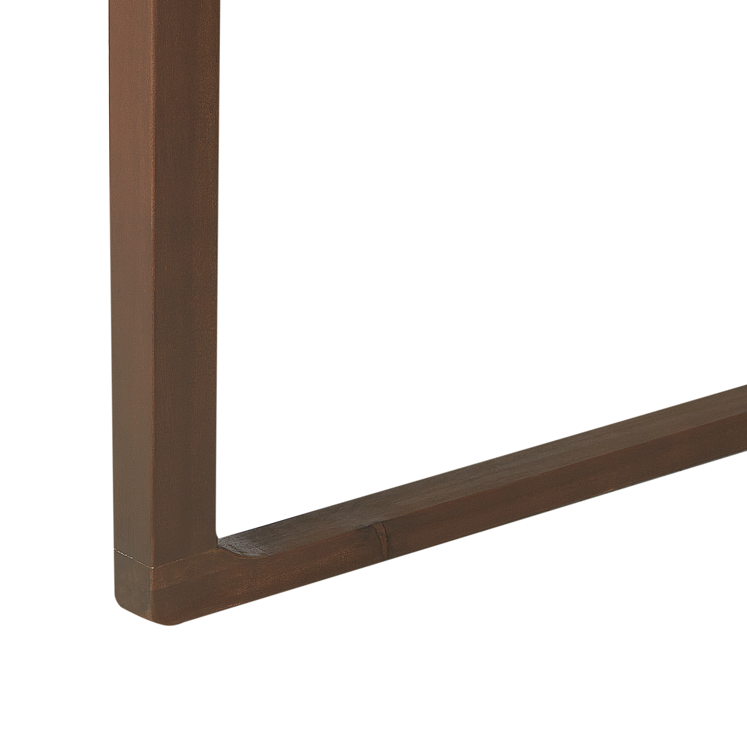 Beliani - Ensemble de Salle à Manger Extérieur Table en Bois d'Acacia Foncé 8 Chaises et Coussins Blanc Cassé Jardin Rustique - Imagen 7