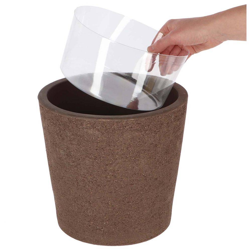 Esschert Design - Pot de fleur en terre cuite non verni marron 25 cm Esschert's Garden - Imagen 2