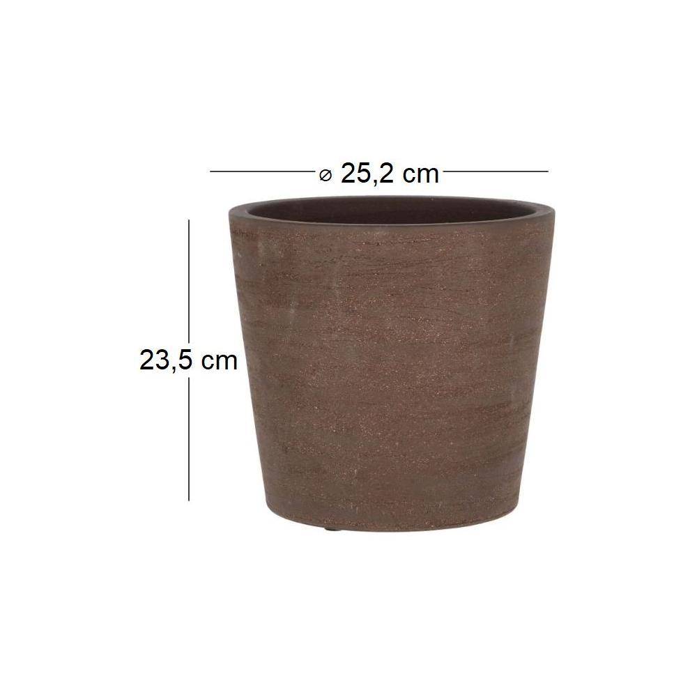 Esschert Design - Pot de fleur en terre cuite non verni marron 25 cm Esschert's Garden - Imagen 3