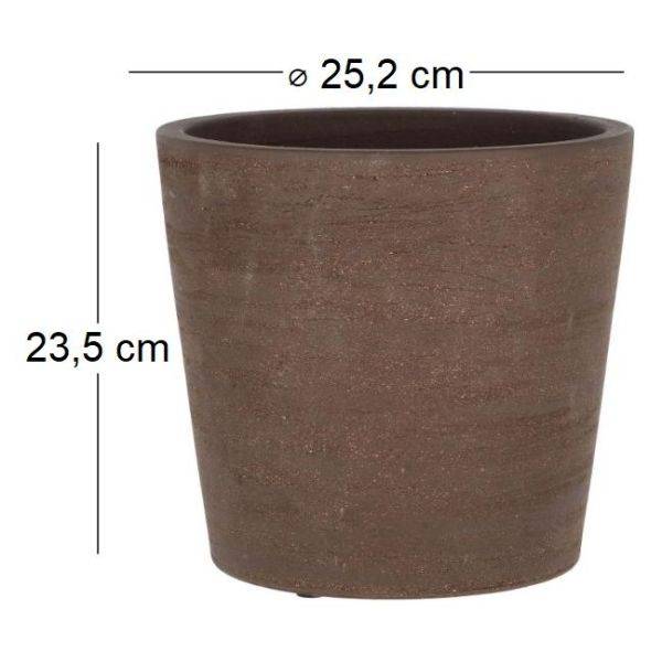 Esschert Design - Pot de fleur en terre cuite non verni marron 25 cm Esschert's Garden - Image 3