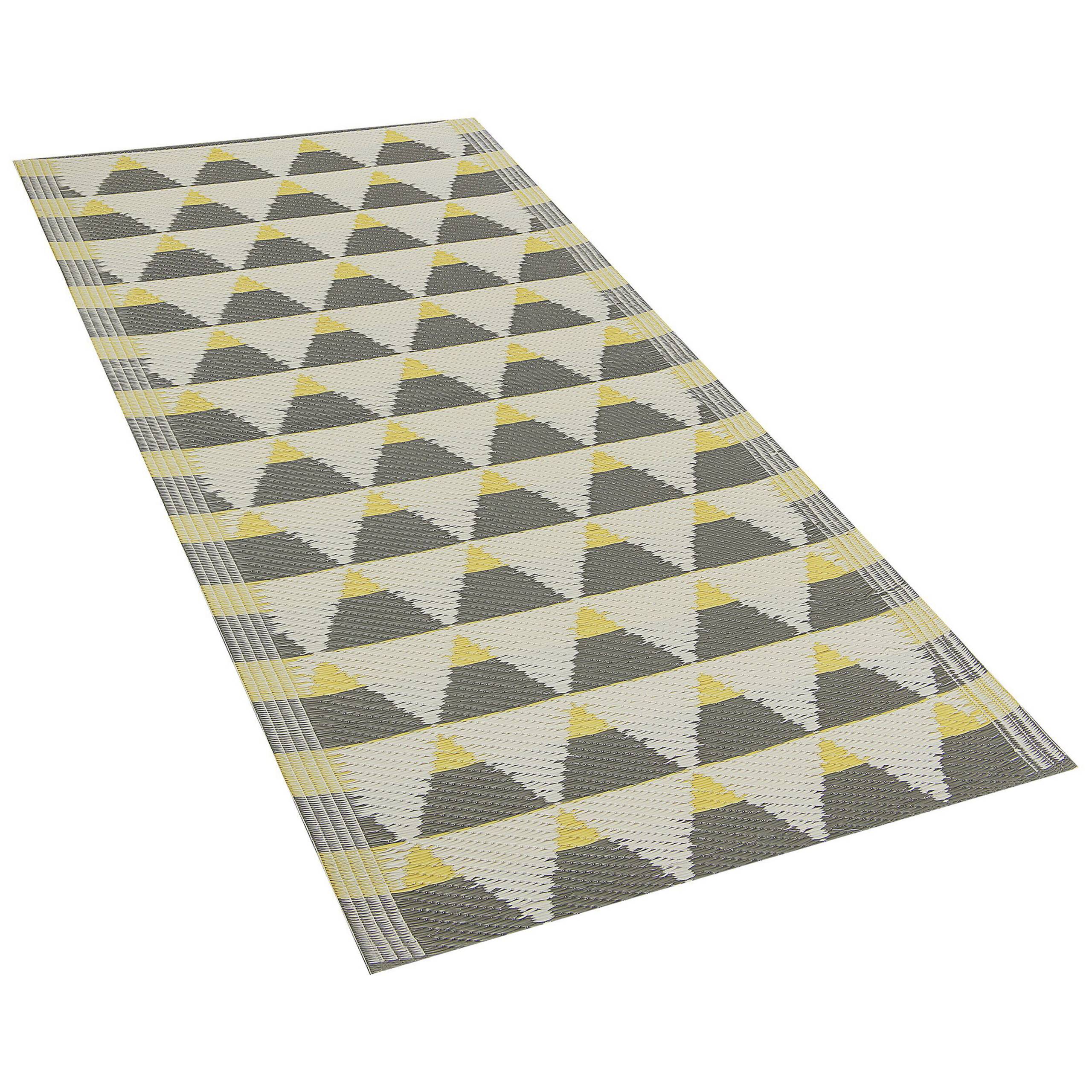 Beliani - Tapis d'extérieur Polypropylène Gris HISAR - Beliani - Imagen 3