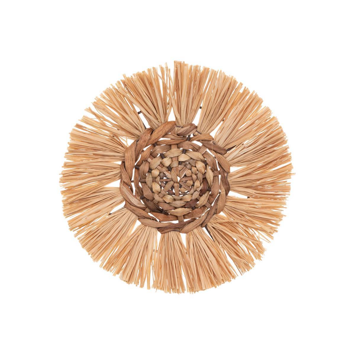 Atmosphera - Set de 3 déco murales raphia D25/30/36cm - Atmosphera Créateur d'intérieur - Image 4
