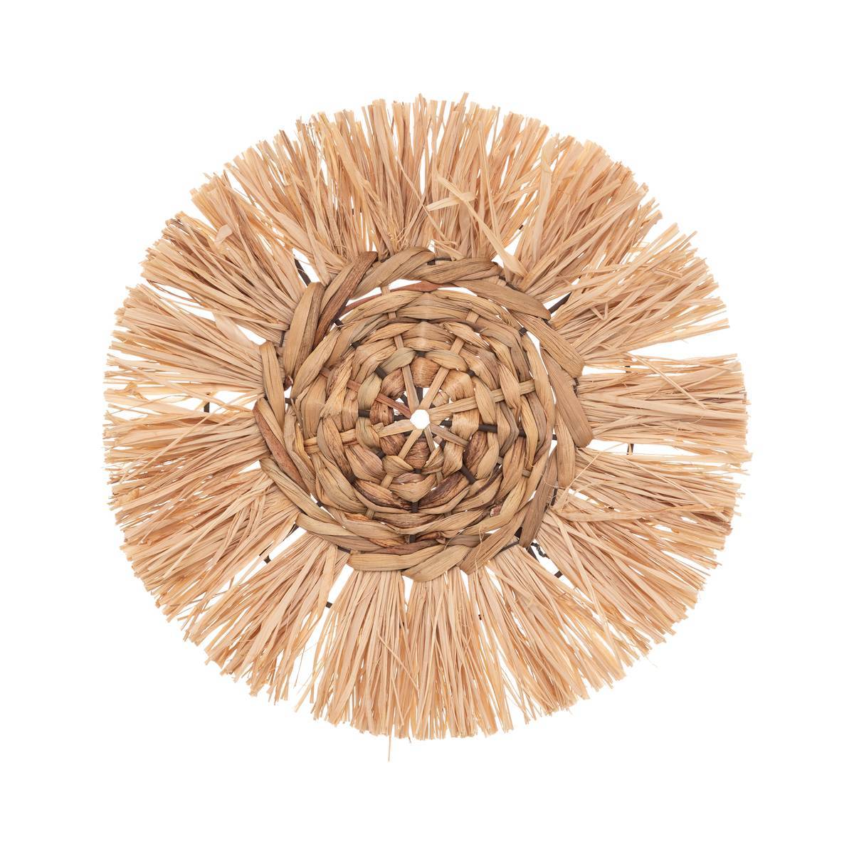 Atmosphera - Set de 3 déco murales raphia D25/30/36cm - Atmosphera Créateur d'intérieur - Imagen 5