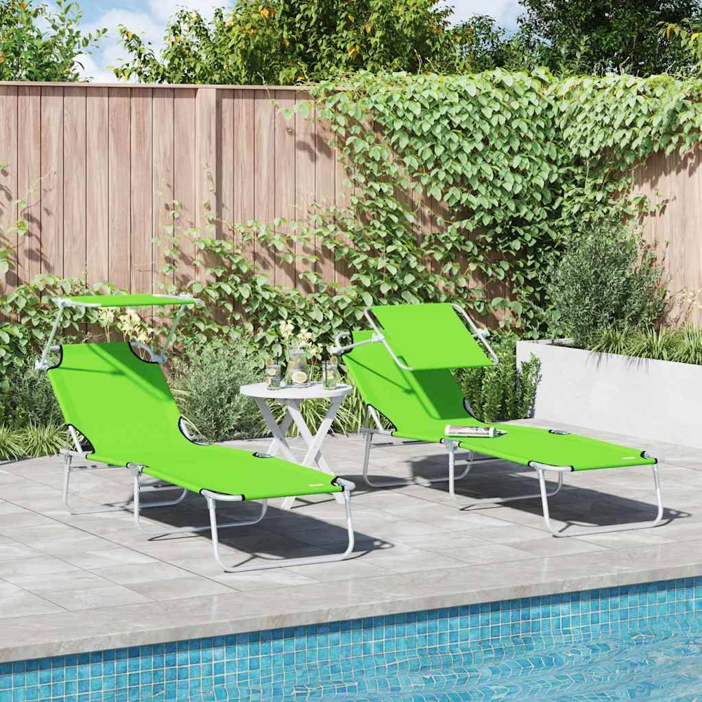 Vidaxl - Transat 2 pc Polyester Vert vidaXL 42003064 - Image 1