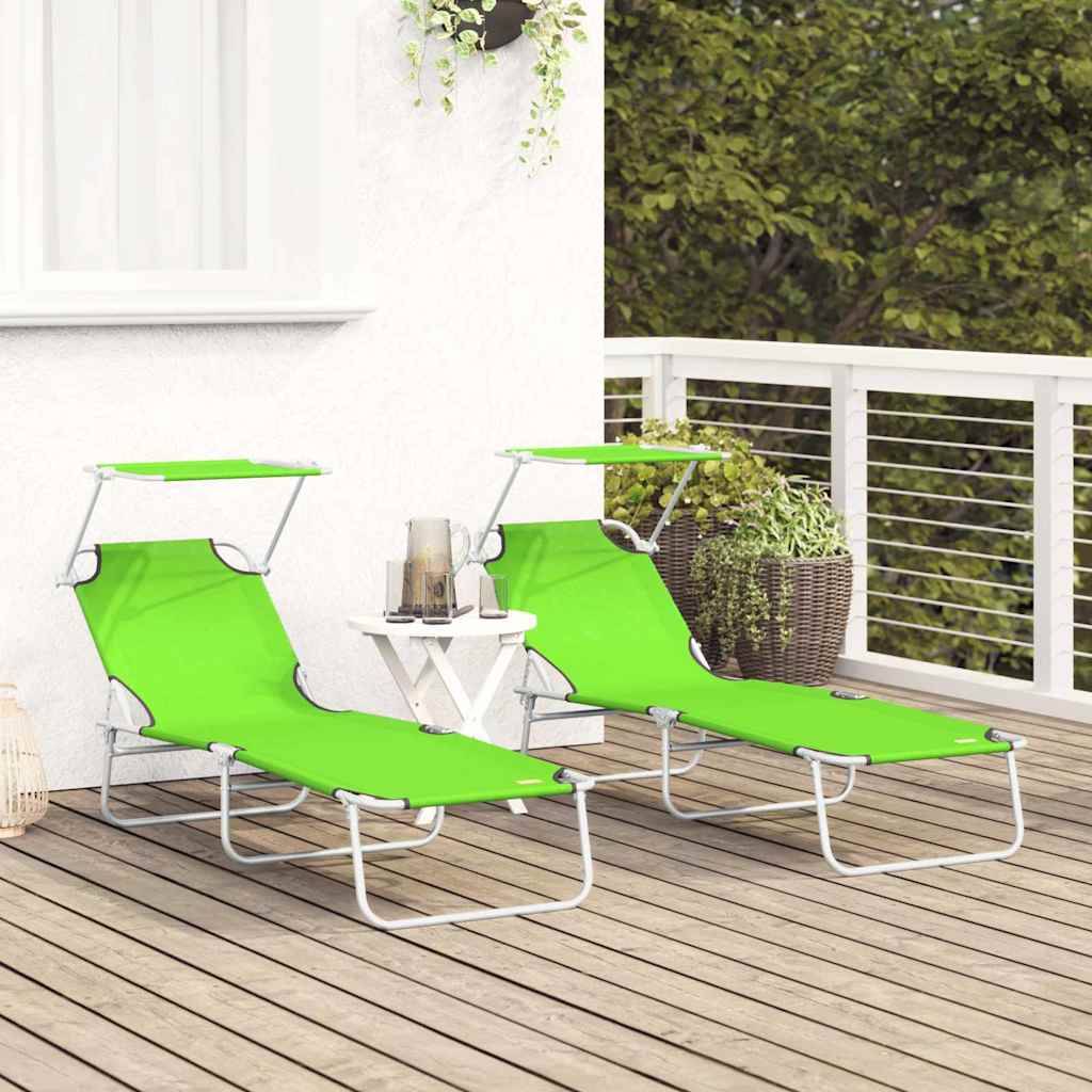 Vidaxl - Transat 2 pc Polyester Vert vidaXL 42003064 - Image 4