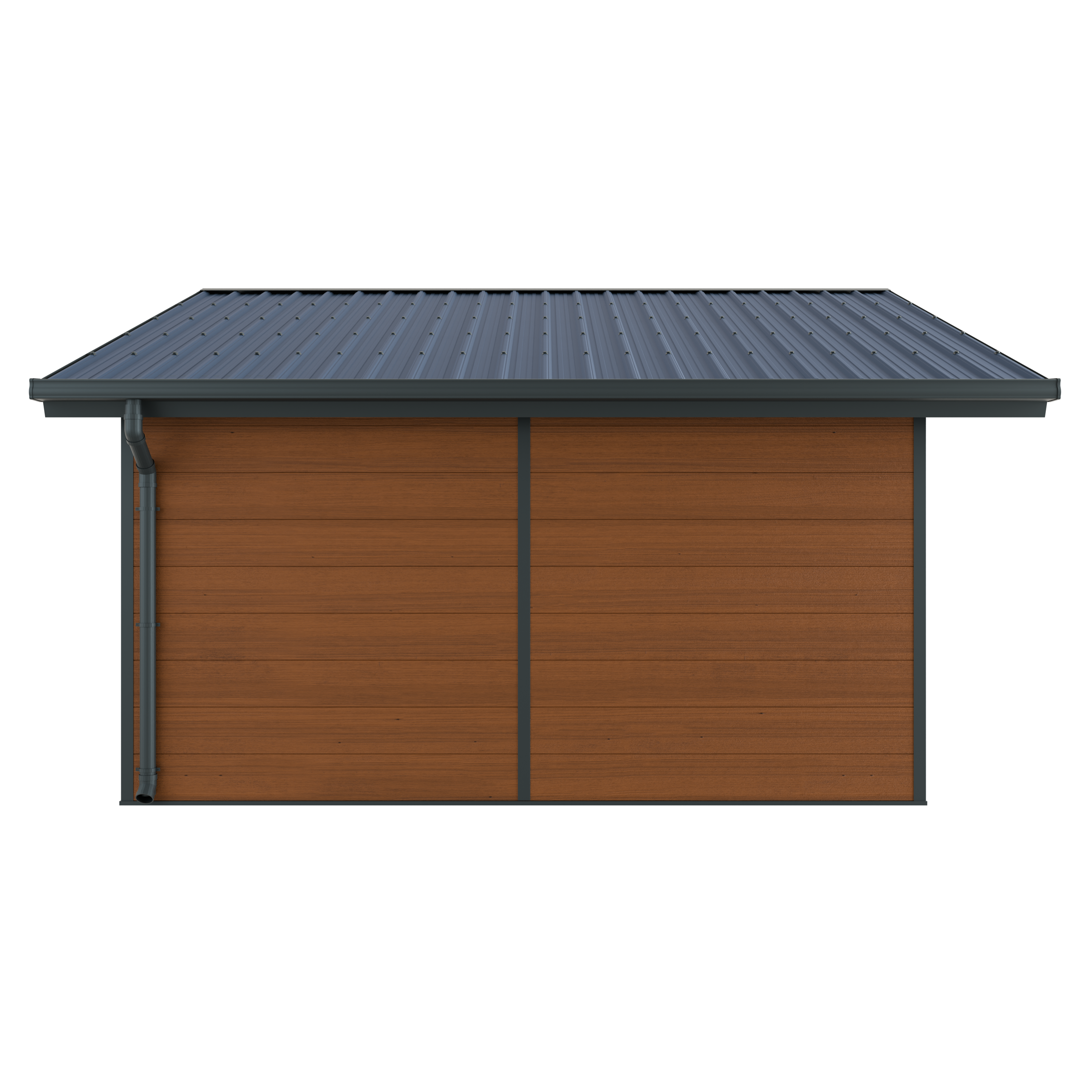 Direct Abris - Abri de Jardin Bois Composite 20m2 Brun ISORA - Extension - Cabane de Jardin - Local - Image 5