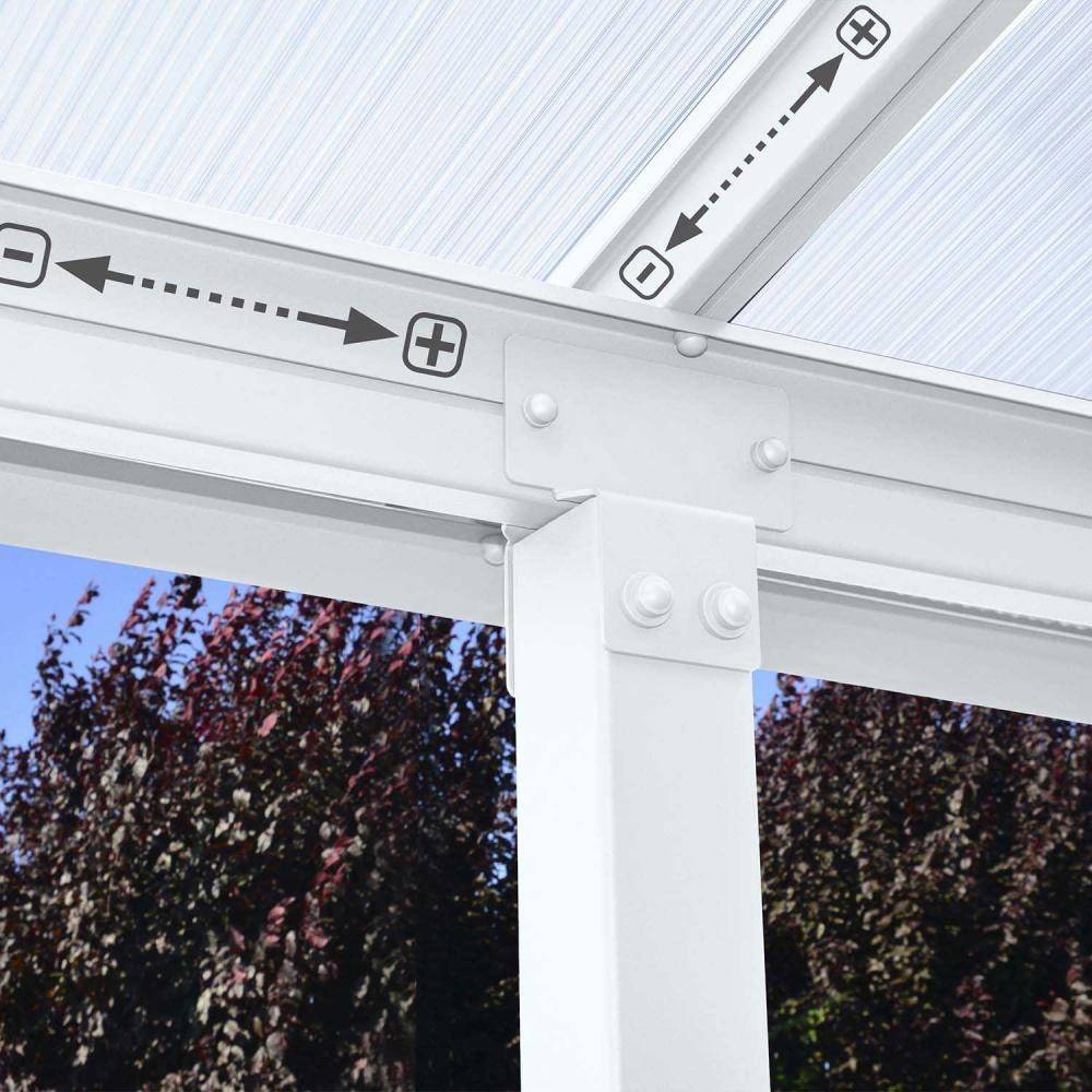 Canopia - Canopia Pergola Olympia 3X9,8 Blanche - Imagen 4