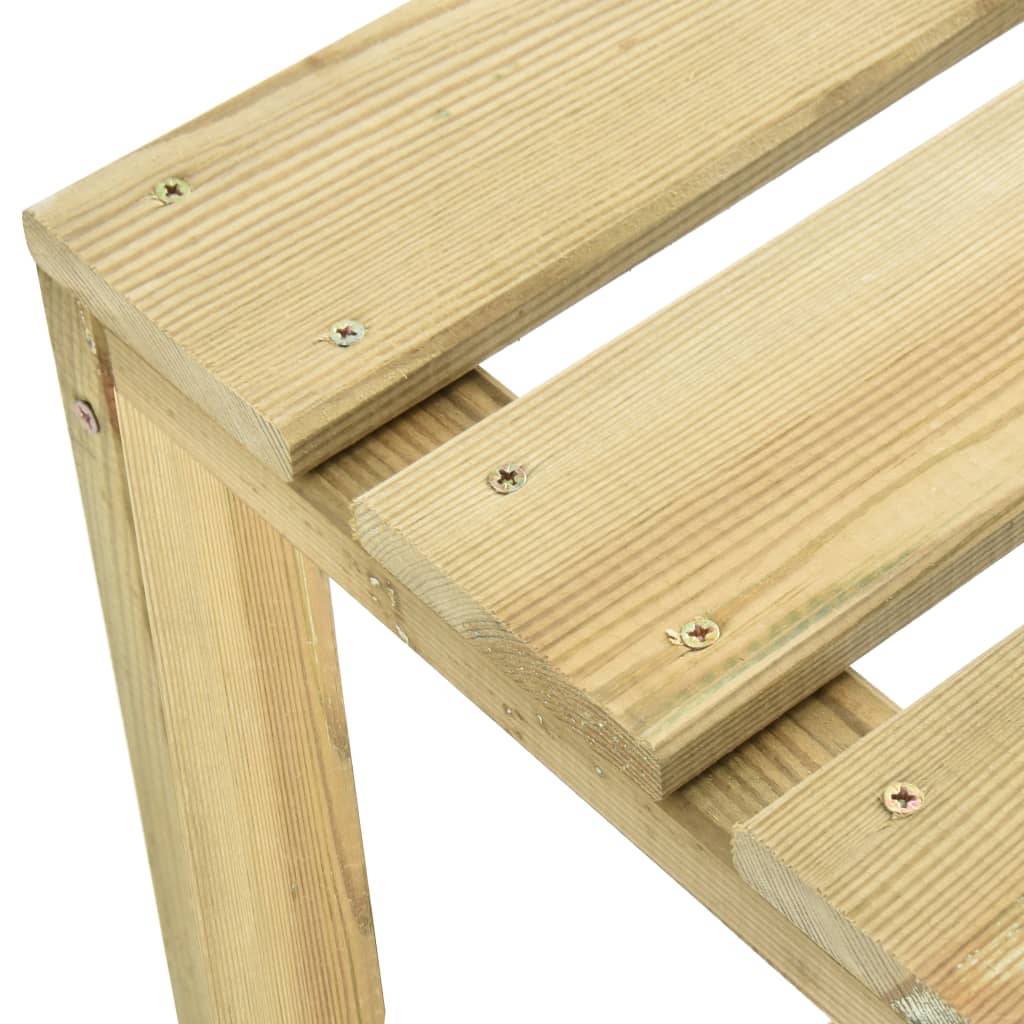 Vidaxl - Tabourets de bar de jardin lot de 4 Bois de pin imprégné vidaXL 315409 - Imagen 4