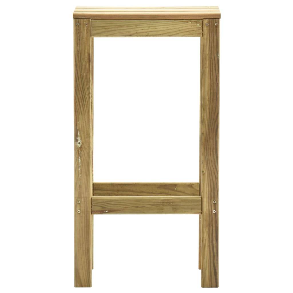 Vidaxl - Tabourets de bar de jardin lot de 4 Bois de pin imprégné vidaXL 315409 - Imagen 6