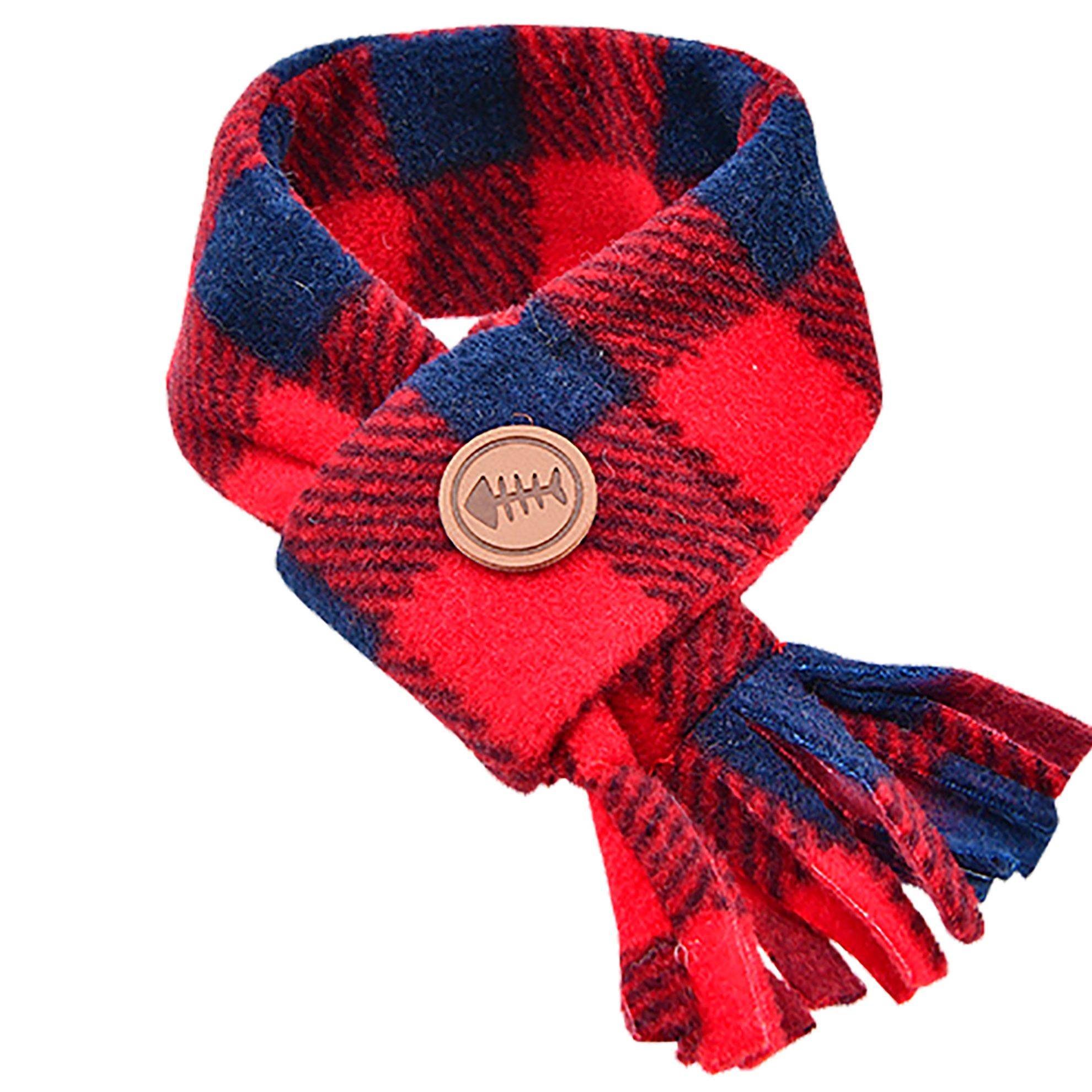 Echarpe Puppia pour chien à carreaux rouge : Taille S PUPPIA