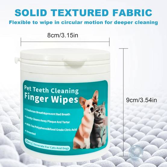 Wipes de nettoyage des dents pour chiens et chats - Image 5