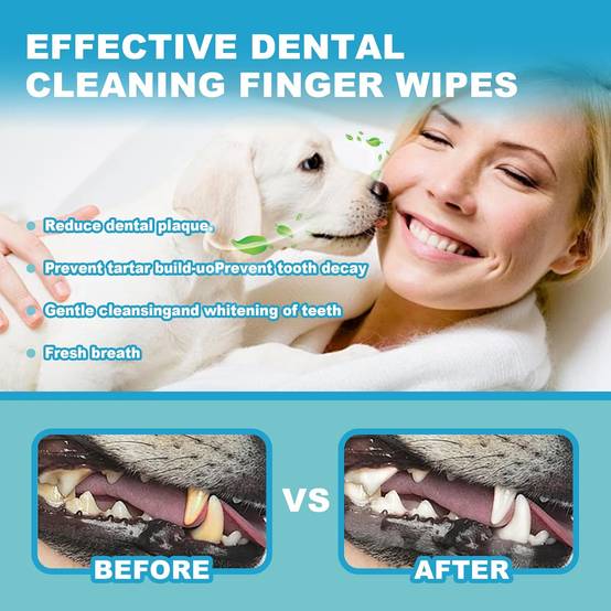 Wipes de nettoyage des dents pour chiens et chats - Image 2