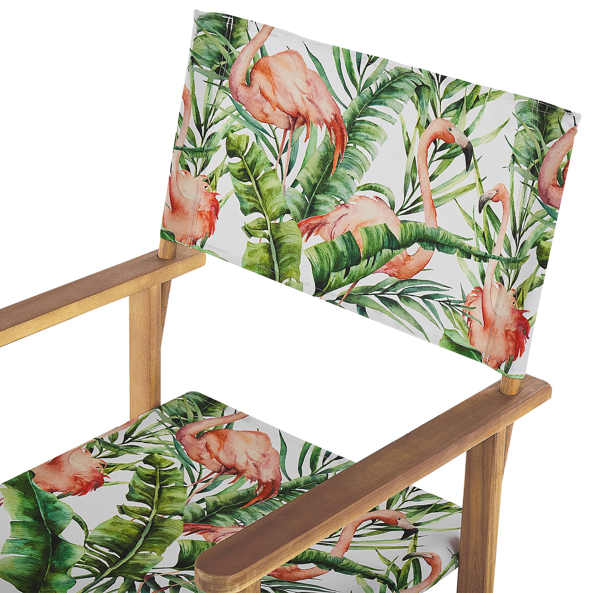 Beliani - Chaise de jardin Tissu Rose CINE - Beliani - Imagen 5