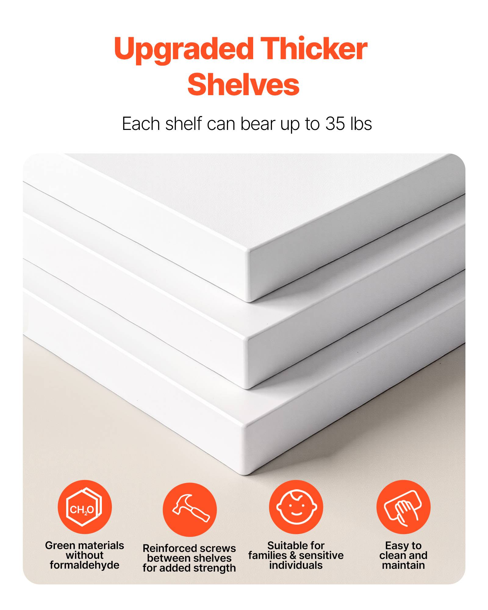 VEVOR Étagère présentoir à chaussures rotatif 360° 6 niveaux 24 paires blanc - Image 5