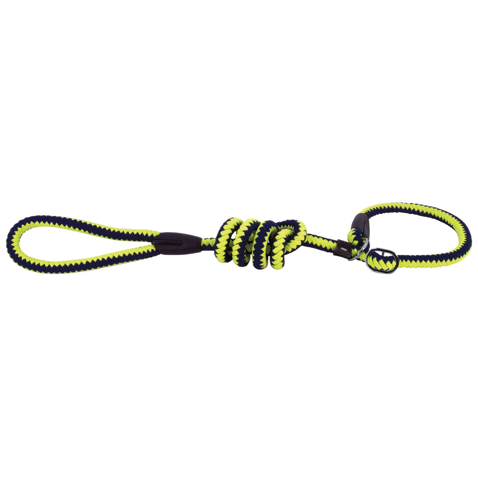 Laisse lasso corde fluo jaune et bleu Taille : T3 DOOGY CLASSIC