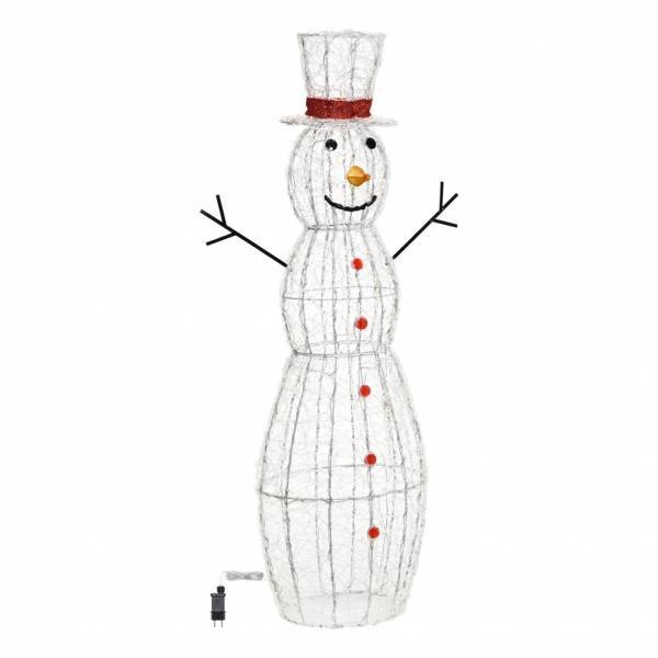 Lotti - Grand Bonhomme de neige lumineux 3D H150cm 320 LED blanc froid 8 jeux lumières IP44 SMART Connect 31V Lotti - Imagen 3