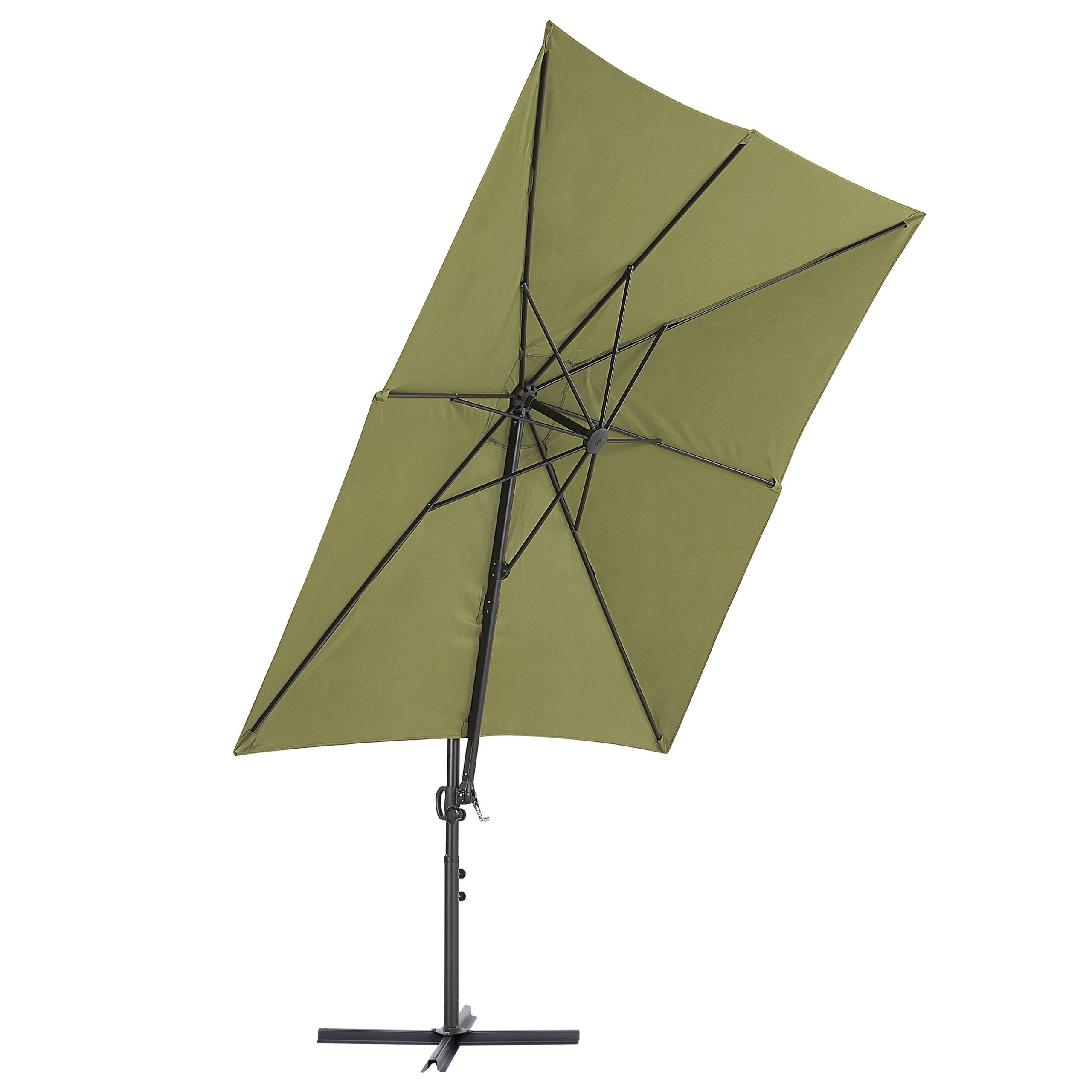 Beliani - Parasol déporté Tissu Vert olive MONZA II - Beliani - Imagen 3