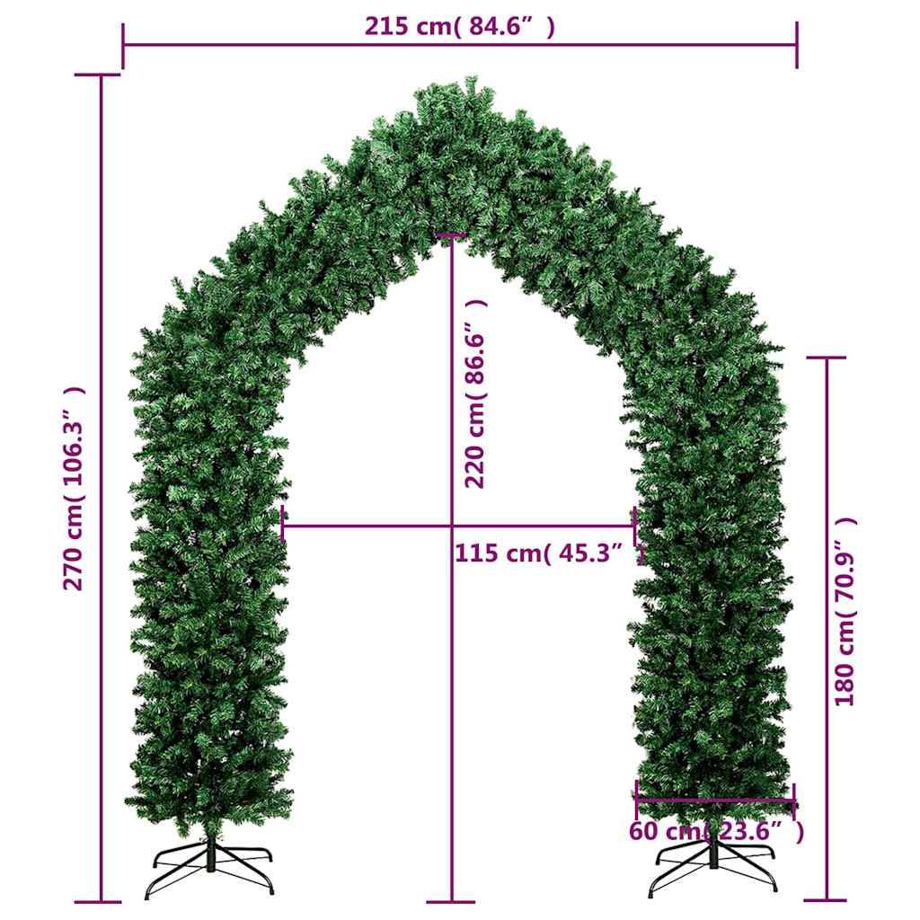 Vidaxl - Arche d'arbre de Noël Vert 270 cm vidaXL 345092 - Image 3