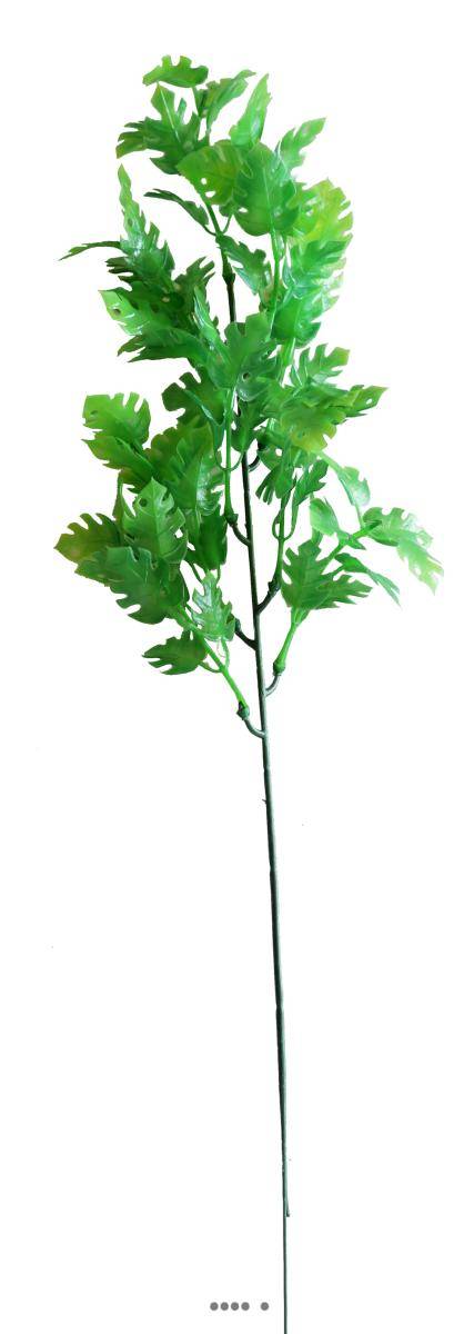 Artificielles - Piquet de feuilles de philodendron factices H45cm plastique ext. vert - Imagen 1