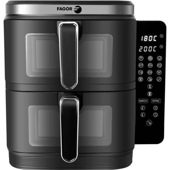 Friteuse Electrique sans huile FAGOR - Airfryer FGD11 - Capacité 11L - Double cuves 5,5 L - 12 programmes de cuisson - 2800W - Image 1