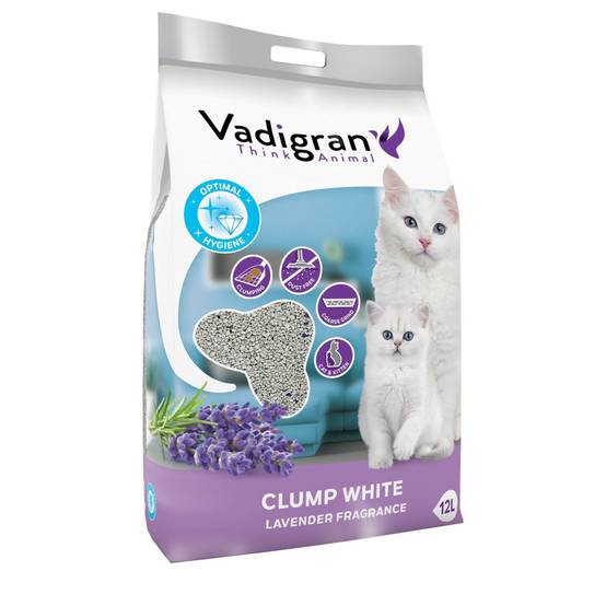 Vadigran - Vadigran - Litière pour chat CLUMP WHITE. 10 kg - 12 litres. senteur lavande - Image 2