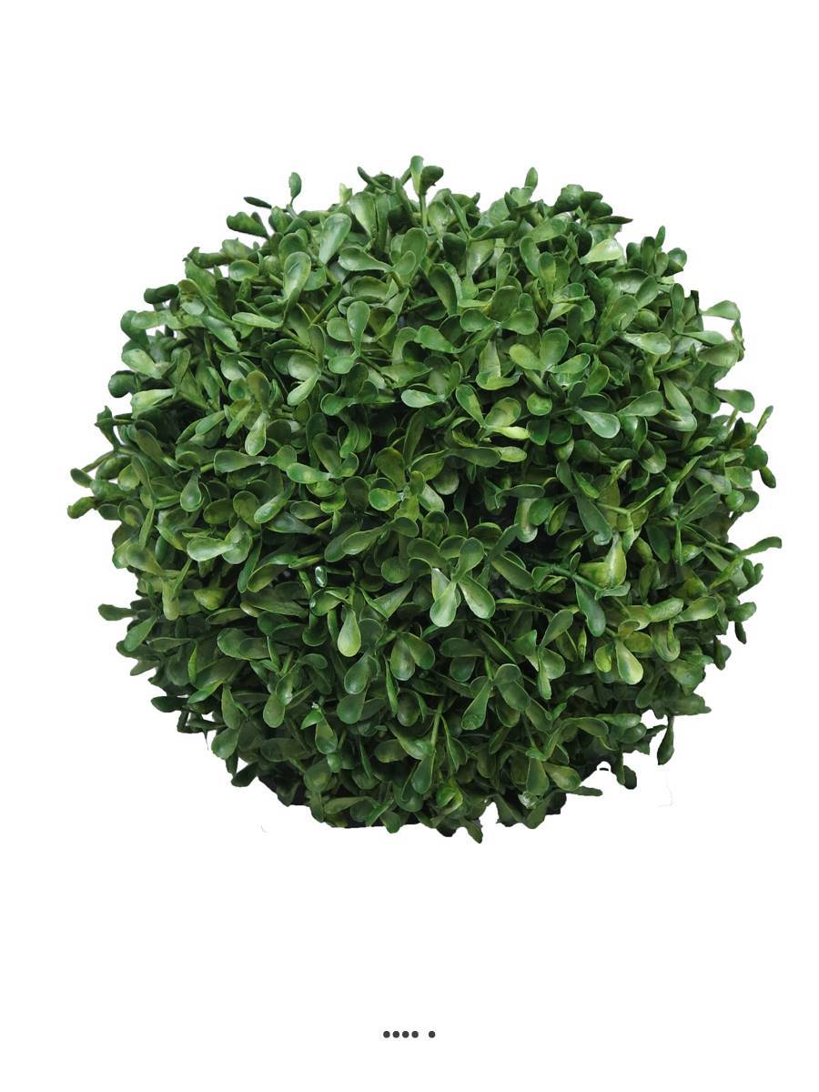 Artificielles - Boule de buis factice feuilles PE protection UV H 20 cm Vert - BEST - dimhaut: H 20 cm - couleur: Vert - Imagen 2