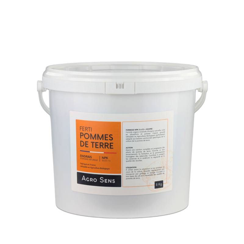 Ferti Pommes de terre - Engrais pour pommes de terre et légumes racines - Seau 8 kg