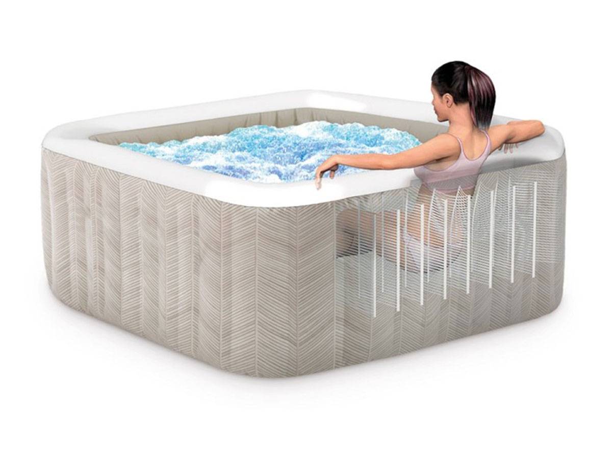 Spa gonflable PureSpa Chevron carré Bulles 6 places - Intex - Image 8