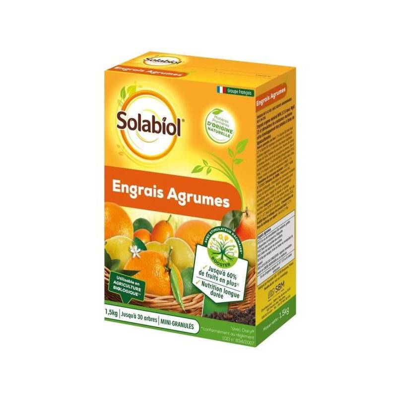 Solabiol - Solabiol Soagy15 Engrais Agrumes - 1,5 Kg - Image 1