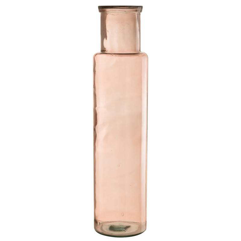 J-Line - Vase cylindrique en verre rose 18x18x75 cm - J-Line - Image 1