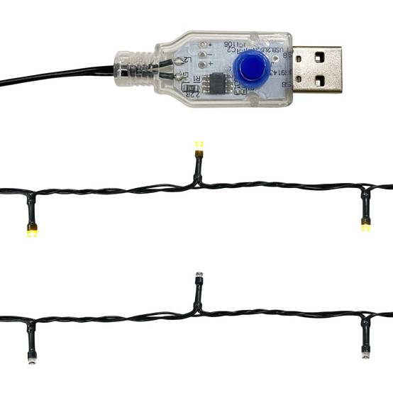 Guirlande de Noël - Décoration De Noël avec lumières LED 10 m Bleu - Image 6