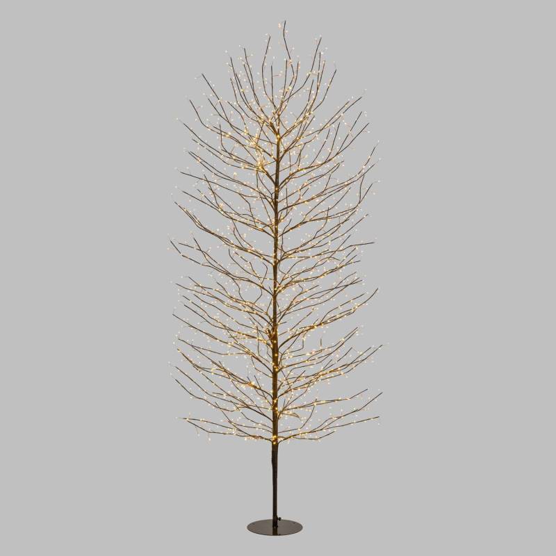 Lotti - Arbre Lumineux TILLEUL Marron H230cm 1560 MicroLED FlashLED Blanc chaud Lotti - Imagen 1