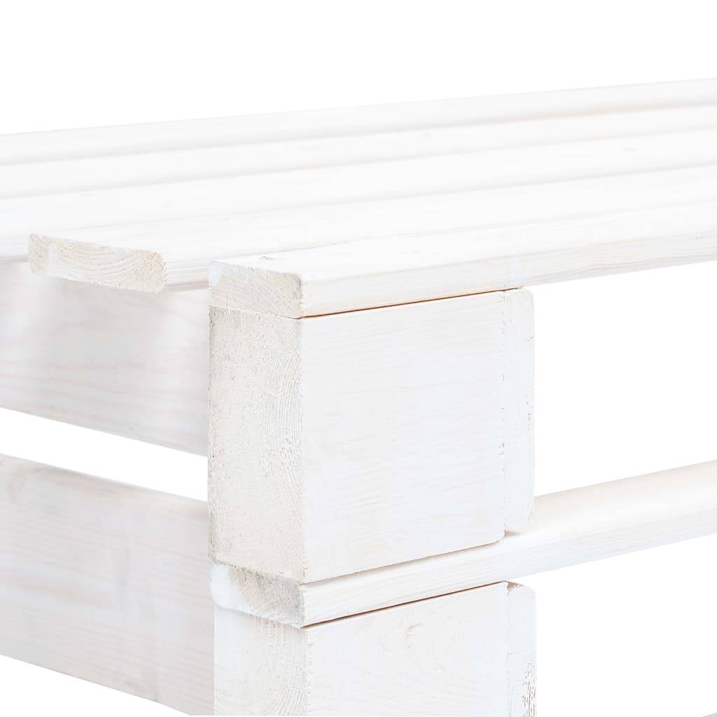 Prolenta Premium - Banc de jardin Blanc 65 X 110 cm - Prolenta Premium - Image 3