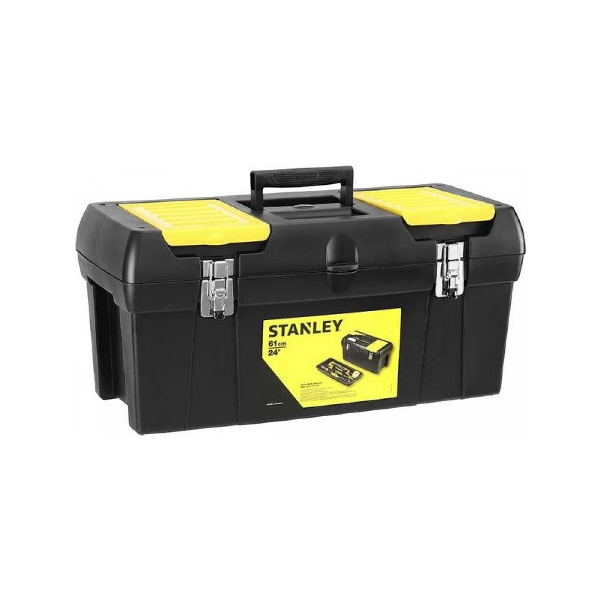 stanley - Boite à Outils L41xP18x20 cm + 2 Organiseurs Couvercle - Robuste Poignée Articulée STANLEY - Image 1