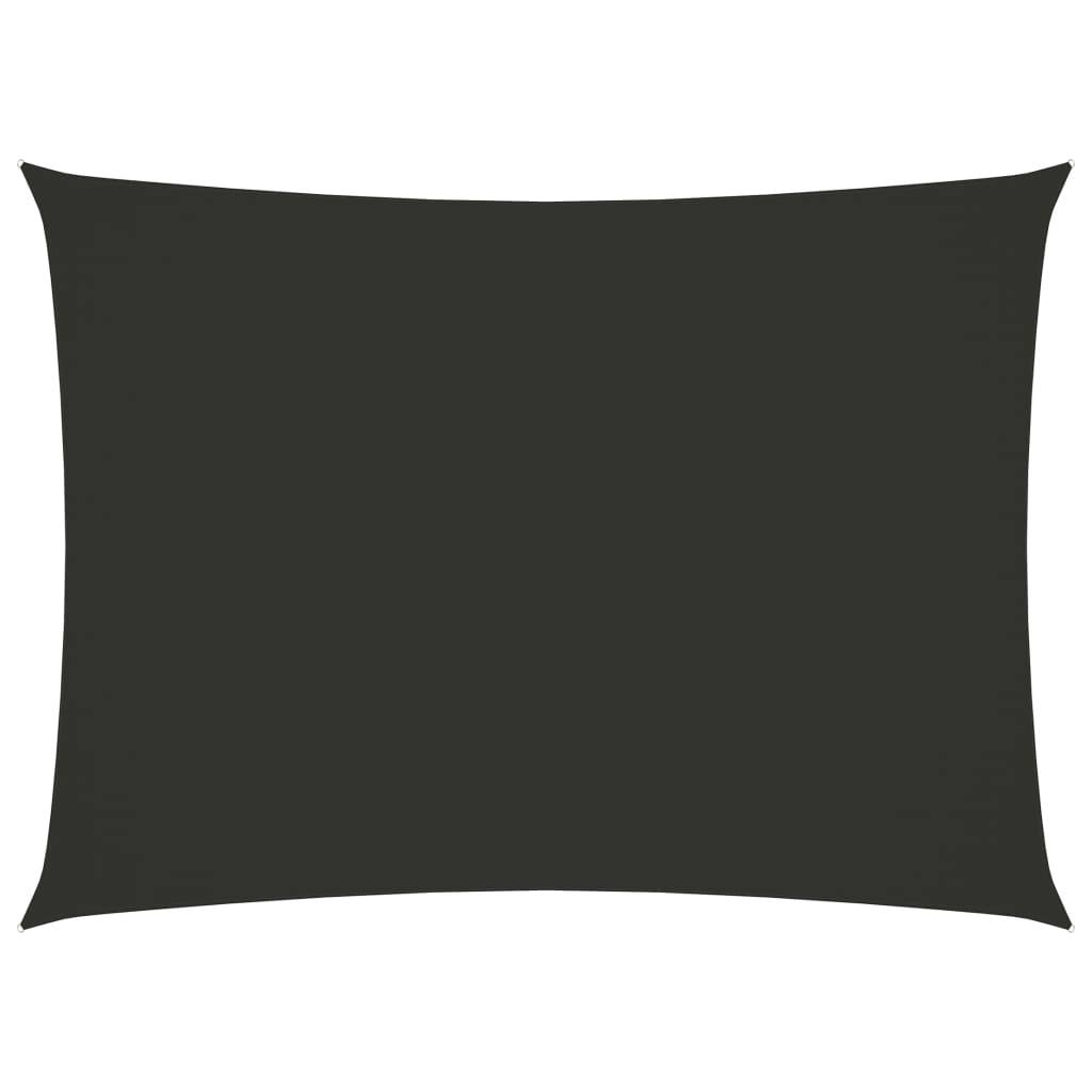 Helloshop26 - Voile toile d'ombrage parasol tissu oxford rectangulaire 2 x 3,5 m anthracite - Imagen 1