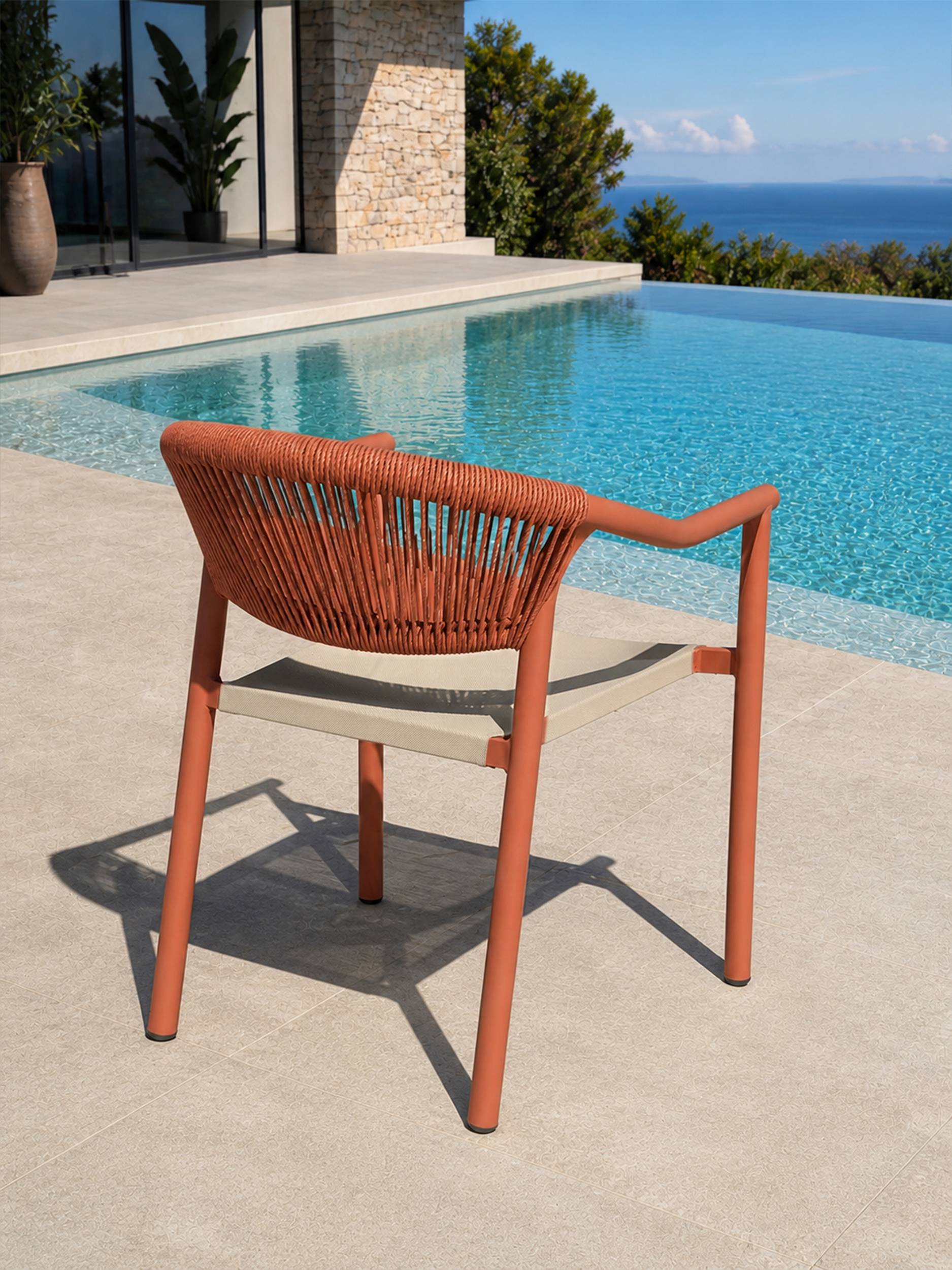 Dcb Garden - Lot de 2 fauteuils de jardin - - Terracotta - SUMBA - Image 3