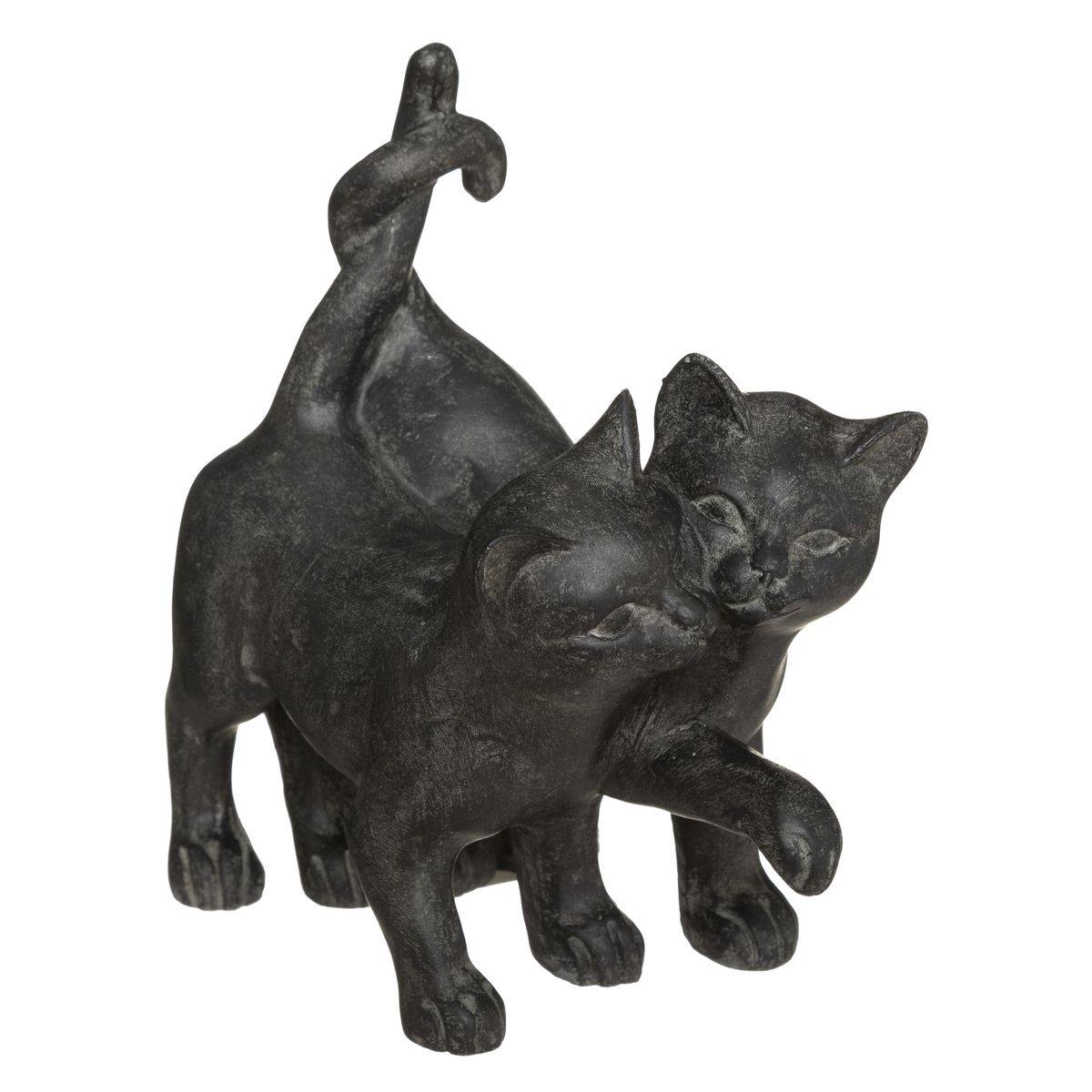 Objet décoratif Couple de Chatons en résine H 15 cm - Imagen 1