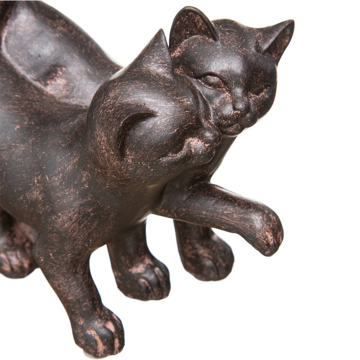 Atmosphera - Statue 2 chats Lenny H.15cm résine - Atmosphera Créateur d'intérieur - Image 3