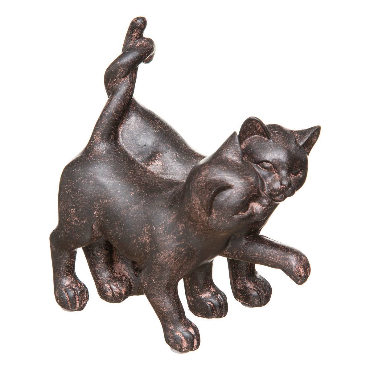 Atmosphera - Statue 2 chats Lenny H.15cm résine - Atmosphera Créateur d'intérieur - Imagen 4