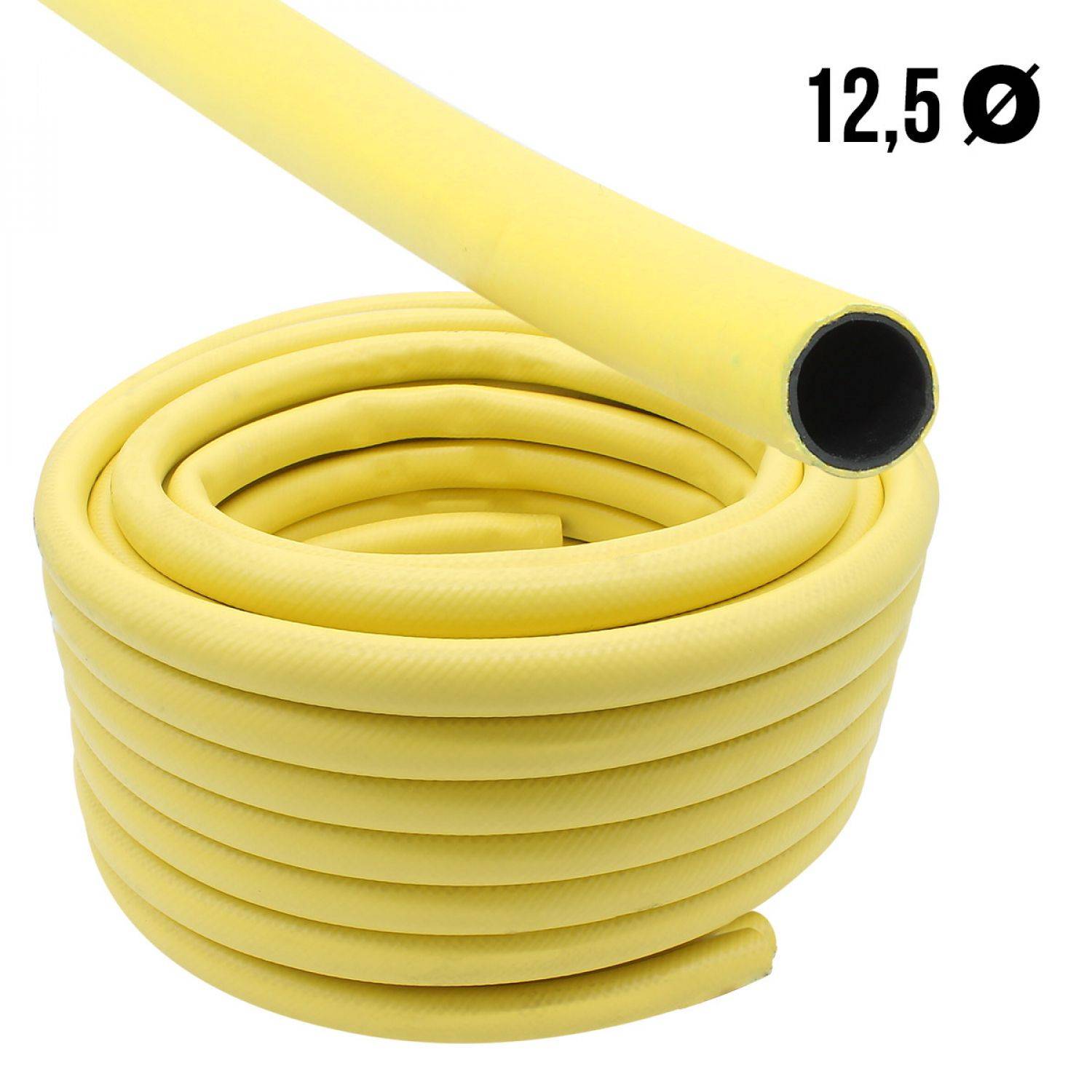 Tuyau d'arrosage - 25 m - Diam 12,5 mm - Jaune - Linxor - Image 2