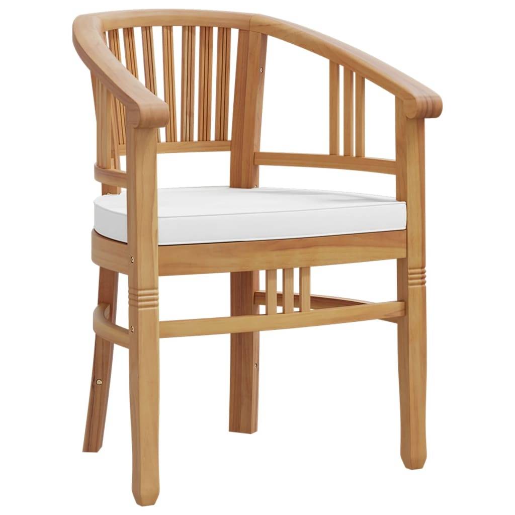 Vidaxl - Ensemble à manger 5 pièces extérieur - vidaXL - Bois - Crème - Imagen 2