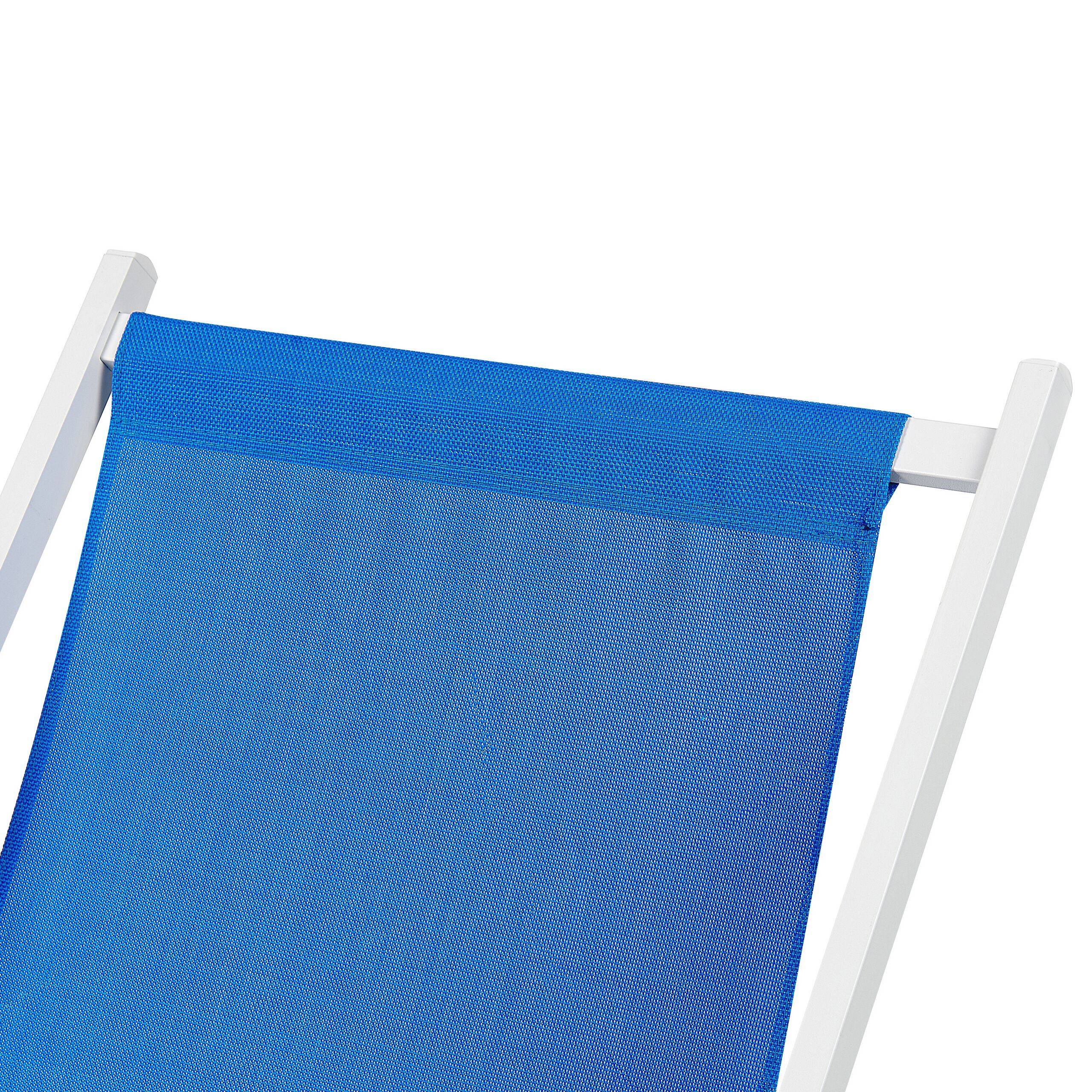 Beliani - Chaise longue Aluminium Bleu LOCRI II - Beliani - Imagen 7