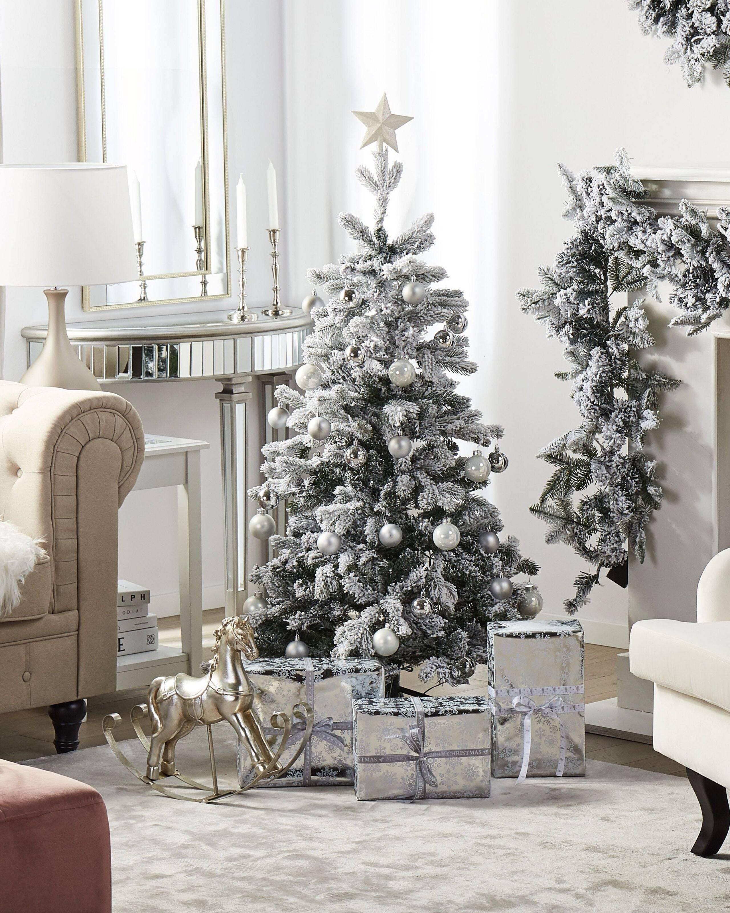 Beliani - Sapin de Noël Matière synthétique Blanc TOMICHI - Beliani - Imagen 1