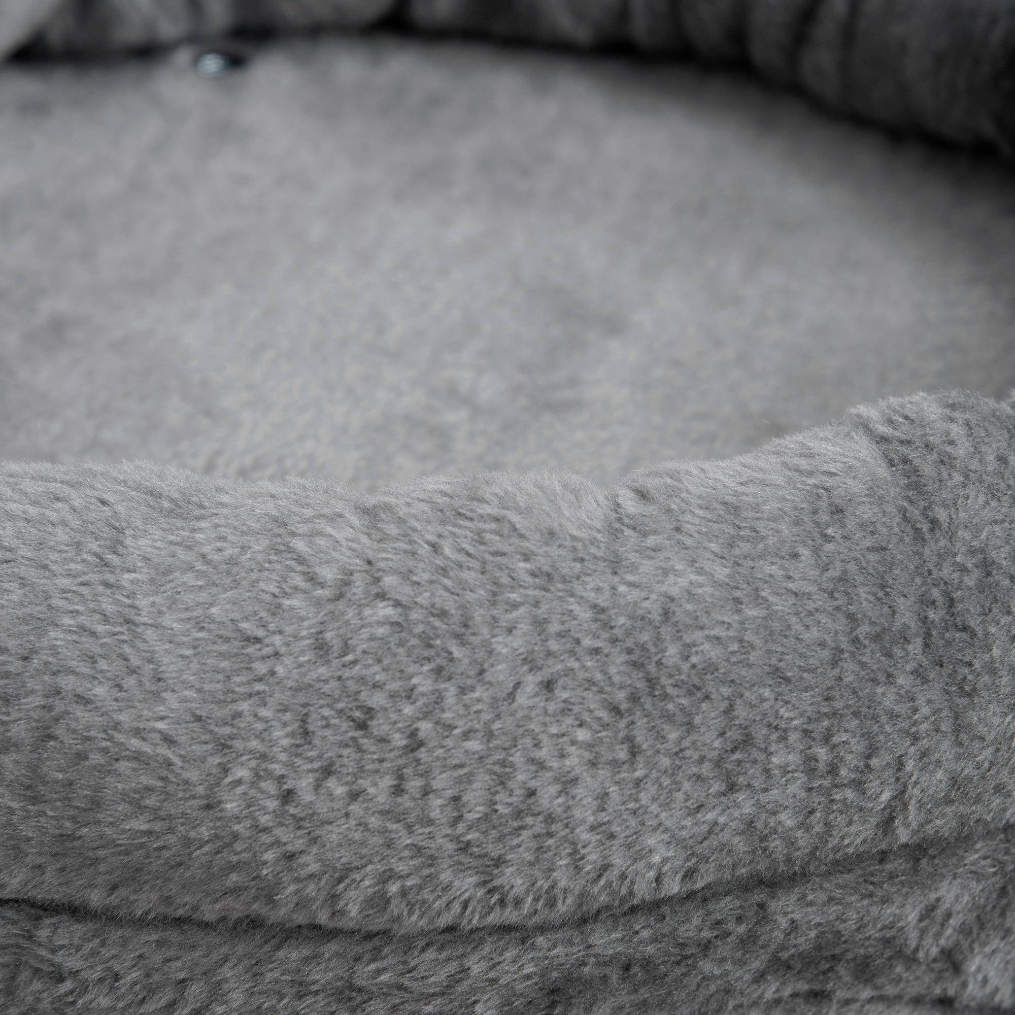 Pawhut - Arbre à chat 2 griffoirs sisal naturel niche plateforme panier observation jeu boules peluche gris - Imagen 8